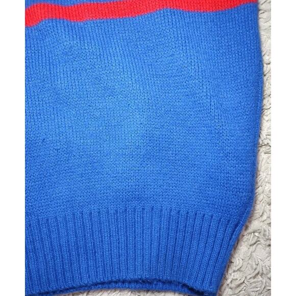 Vintage New York Giants Sweater Large NFL Pro Line by Cliff Engle Wool 80’s USA - Picture 4 of 5